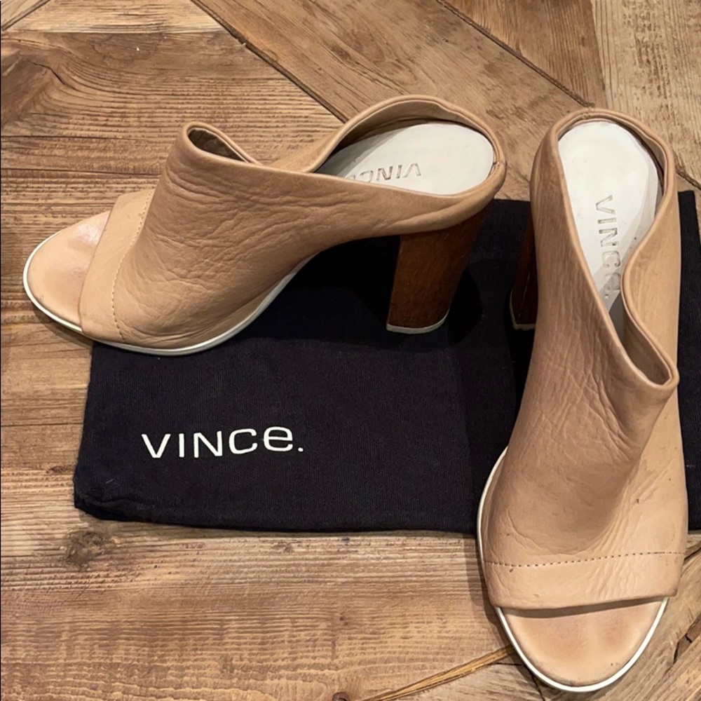 Vince Nude Mules